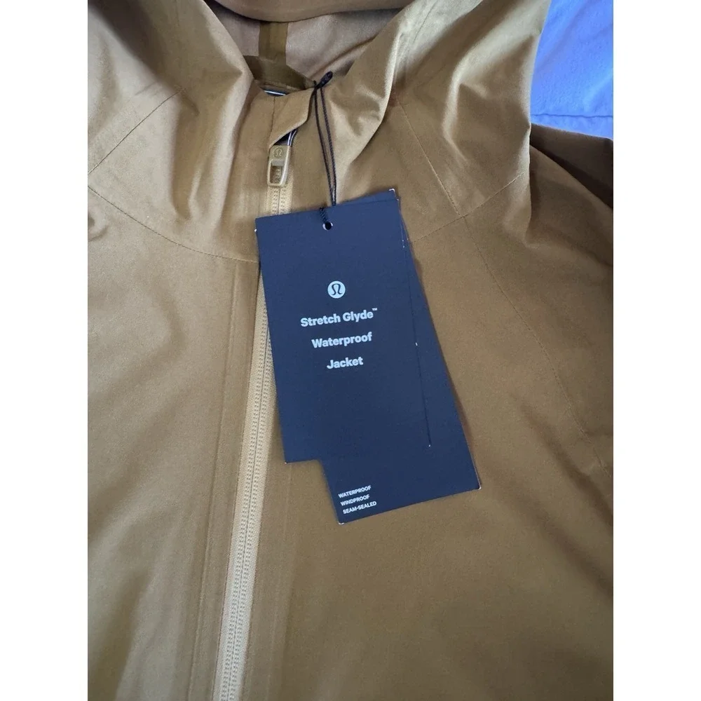 NEW Lululemon Stretch Glyde Waterproof Jacket Size Small Melt Yellow Cinchable - Picture 4 of 16